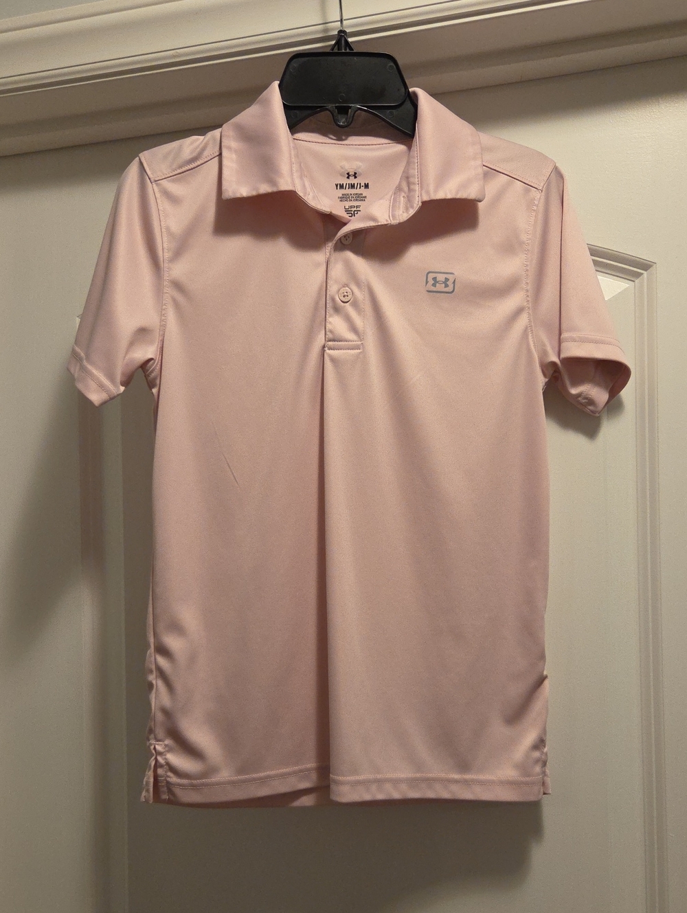 Under Armour Boy's Polo Shirt - Light Pink